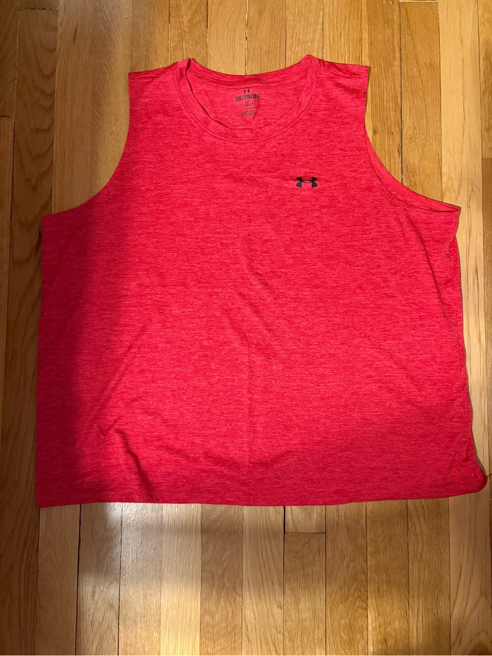Under Armour Red Sleeveless Athletic Tank Top